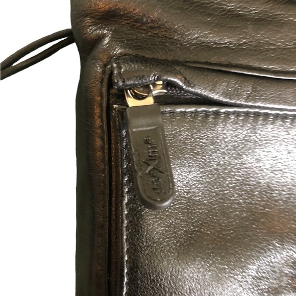 Wilson Maxima Black Small Leather Crossbody Bag Pockets 7X5.5” Casual Hands Free - Picture 4 of 5